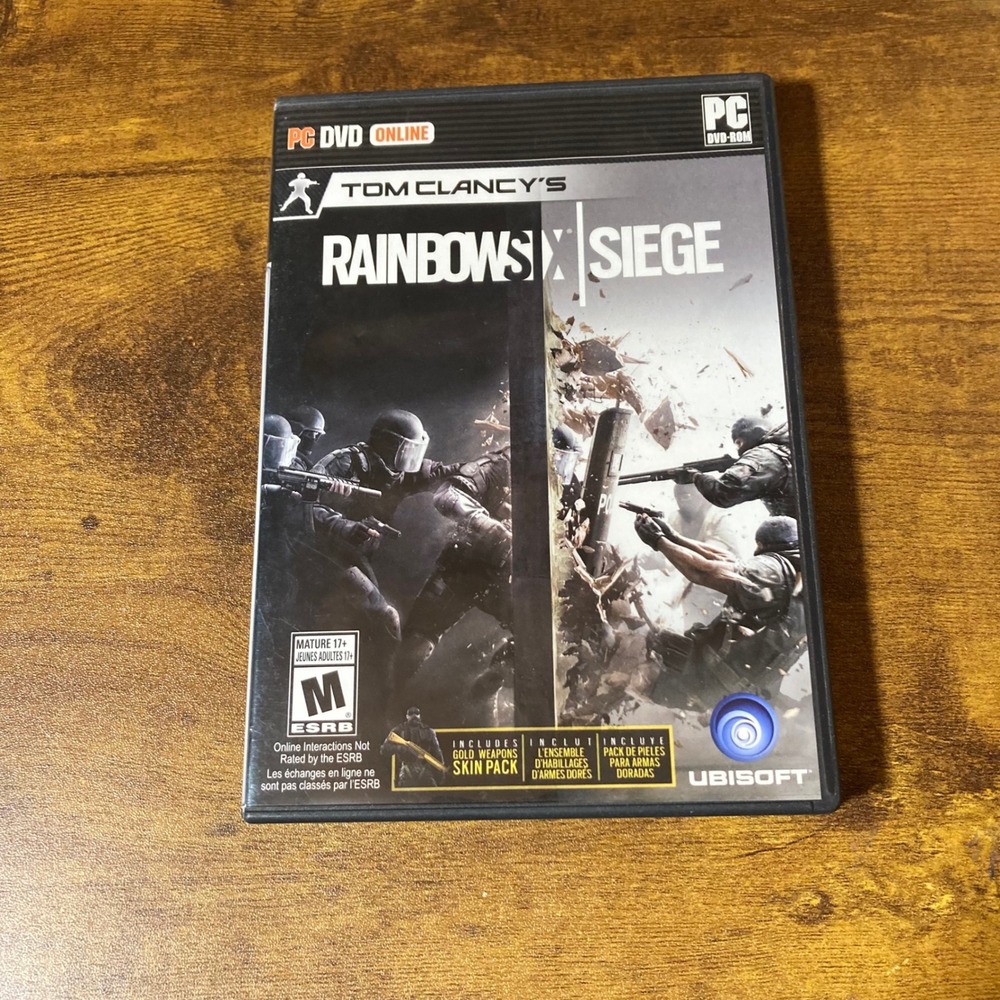 Tom Clancy's Rainbow Six Siege PC DVD ROM Game Ubisoft ESRB Mature 17+‎